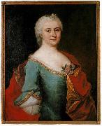 unknow artist Portrait of Luise Gottsched (Gottschedin) (1713-1762), German poet USA oil painting artist